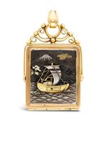 Pragnell Vintage pendentif Victorian Japanese Shakudo