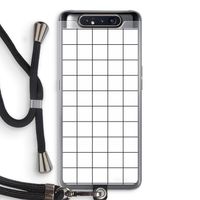 Rooster: Samsung Galaxy A80 Transparant Hoesje met koord