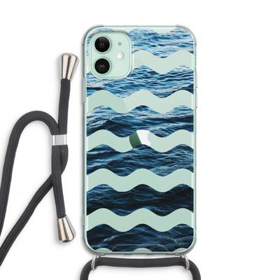 Oceaan: iPhone 11 Transparant Hoesje met koord