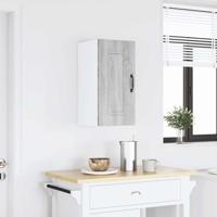 Keukenwandkast Kalmar bewerkt hout grijs sonoma eiken