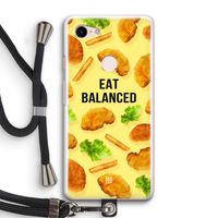 Eat Balanced: Pixel 3 Transparant Hoesje met koord