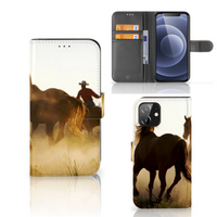 iPhone 12 | 12 Pro (6.1") Telefoonhoesje met Pasjes Design Cowboy