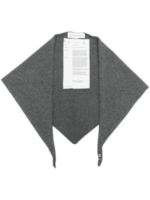 extreme cashmere écharpe en maille et cachemire mélangées - Gris