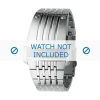Diesel horlogeband DZ7080 Roestvrij staal (RVS) Zilver 30mm - thumbnail