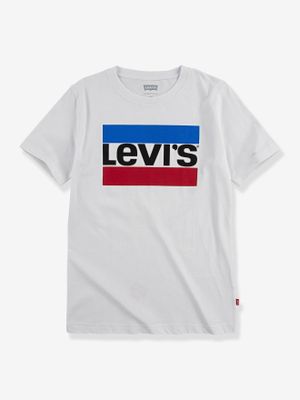 Jongens-T-shirt Sportswear met logo Levi's¨ wit