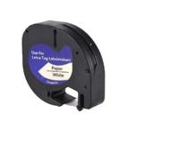 Huismerk Label Tape voor Dymo 91200 - Zwart op Wit | 12 mm x 4 m | S0721510 - 1 stuk