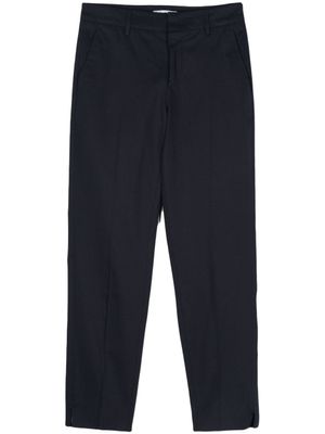 PT Torino pantalon en coton stretch à plis marqués - Bleu