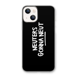 Neuters (zwart): iPhone 13 mini Transparant Hoesje