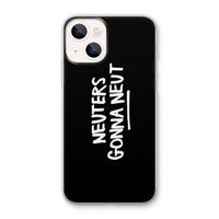 Neuters (zwart): iPhone 13 mini Transparant Hoesje Neuters (zwart): iPhone 13 mini Transparant Hoesje