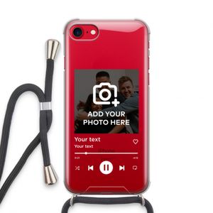Music Player: iPhone SE 2020 Transparant Hoesje met koord