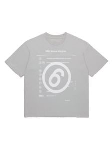 MM6 Maison Margiela Kids t-shirt en coton à logo imprimé - Gris