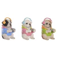 Decoratieve figuren Home ESPRIT Multicolour Hond (3 Stuks)