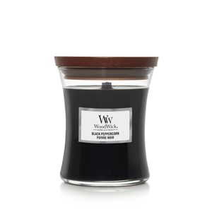 WoodWick Black Peppercorn Medium Jar kaars Rond Grijs 1 stuk(s)