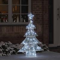 VidaXL Kerstboom met 100 led koudwit 120 cm acryl
