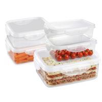 Plasticforte Vershoudbakjes set Classic - 5x stuks - vriezer / magnetron - kunststof - diverse maten