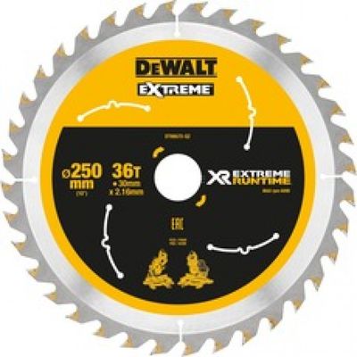 DeWalt Accessoires DT99572 XR Cirkelzaagblad 250x30mm 36 tands - DT99572-QZ