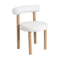 Eetkamerstoel Ruby - teddy beige/bruin - 73x56.5x53 cm