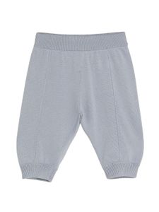 Brunello Cucinelli Kids pantalon en maille fine - Bleu