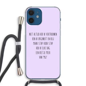 Zelfvertrouwen: iPhone 12 Transparant Hoesje met koord