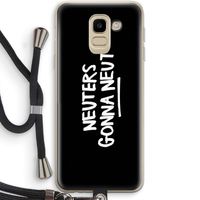 Neuters (zwart): Samsung Galaxy J6 (2018) Transparant Hoesje met koord