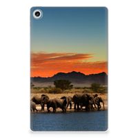 Lenovo Tab M10 Plus (3e generatie) Back Case Olifanten - thumbnail