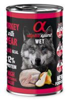 ALPHA SPIRIT WET Kalkoen met peer - natvoer voor honden - 400g ALPHA SPIRIT WET Kalkoen met peer - natvoer voor honden - 400g
