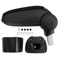 VidaXL Armsteun 14,5x31,5x(30-48) cm abs zwart