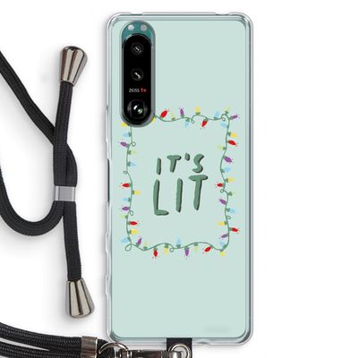 It's Lit: Sony Xperia 5 III Transparant Hoesje met koord