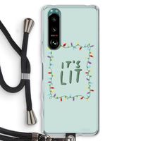 It's Lit: Sony Xperia 5 III Transparant Hoesje met koord