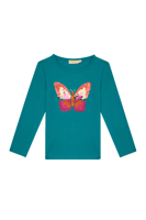 Someone Meisjes t-shirt LS - Donker mint blauw