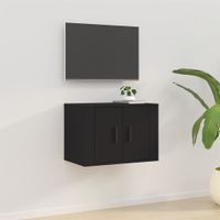 Tv-wandmeubel 57x34,5x40 cm zwart - thumbnail