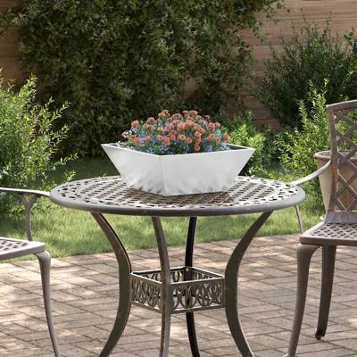 Tuin Kom Plantenbakken Set van 5 40x40x15 cm Gegalvaniseerd Staal