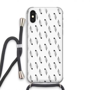 Pluimen: iPhone XS Transparant Hoesje met koord