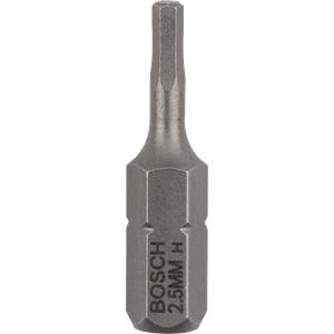 Bosch Accessoires Bit extra-hard HEX 2.5, 25 mm 3st - 2607001720