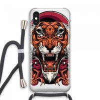 Tiger and Rattlesnakes: iPhone XS Max Transparant Hoesje met koord