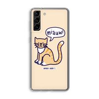 Miauw: Samsung Galaxy S21 Plus Transparant Hoesje