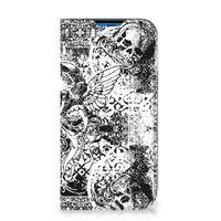 Mobiel BookCase iPhone 14 Pro Skulls Angel - thumbnail