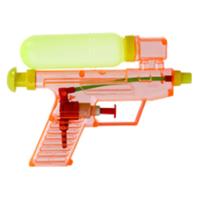 Waterpistool/waterpistolen - rood - 15 cm - kunststof - afneembaar reservoir