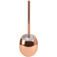 MSV Toilet/WC-borstel houder Kymi - keramiek - rose goud - 39 cm   -