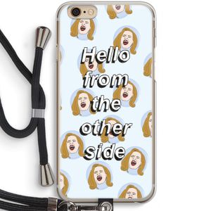 Hello: iPhone 6 / 6S Transparant Hoesje met koord