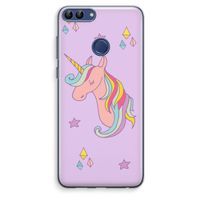 Roze eenhoorn: Huawei P Smart (2018) Transparant Hoesje