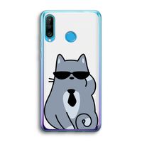 Cool cat: Huawei P30 Lite Transparant Hoesje