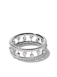 De Beers Jewellers bague Dewdrop en or blanc 18ct et diamants - Argent