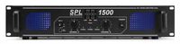 SkyTec 2 x 750W DJ PA versterker SPL1500 met EQ - thumbnail