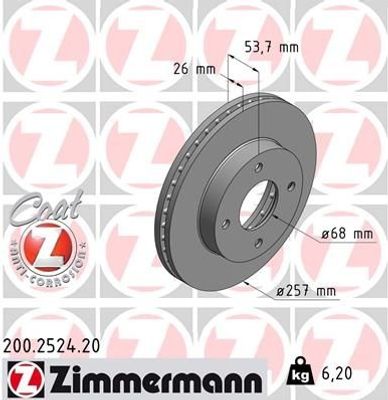 Remschijf Coat Z 200252420