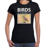 Steenuilen t-shirt met dieren foto birds of the world zwart voor dames - thumbnail