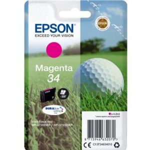 Epson Golf ball Singlepack Magenta 34 DURABrite Ultra Ink