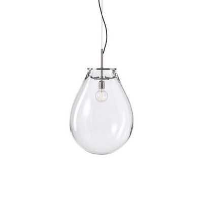 Bomma Tim Medium Hanglamp - Transparant - Zilver