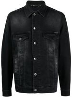 Dolce & Gabbana veste en jean à effet usé - Noir