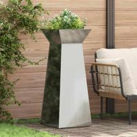 Pilaar Plantenbak Zilver 40 x 40 x 100 cm Staal